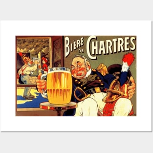 Biere de Chartres - Comical Advertising Art Design Posters and Art